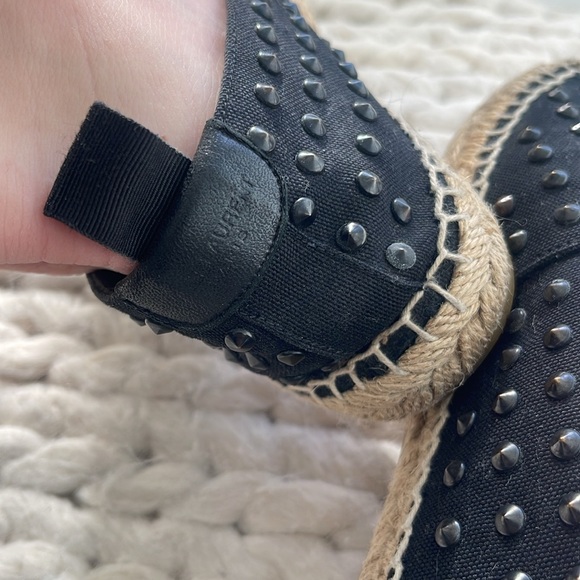 SAINT LAURENT Canvas Studded Accents Espadrilles Size 36 - Picture 9 of 10